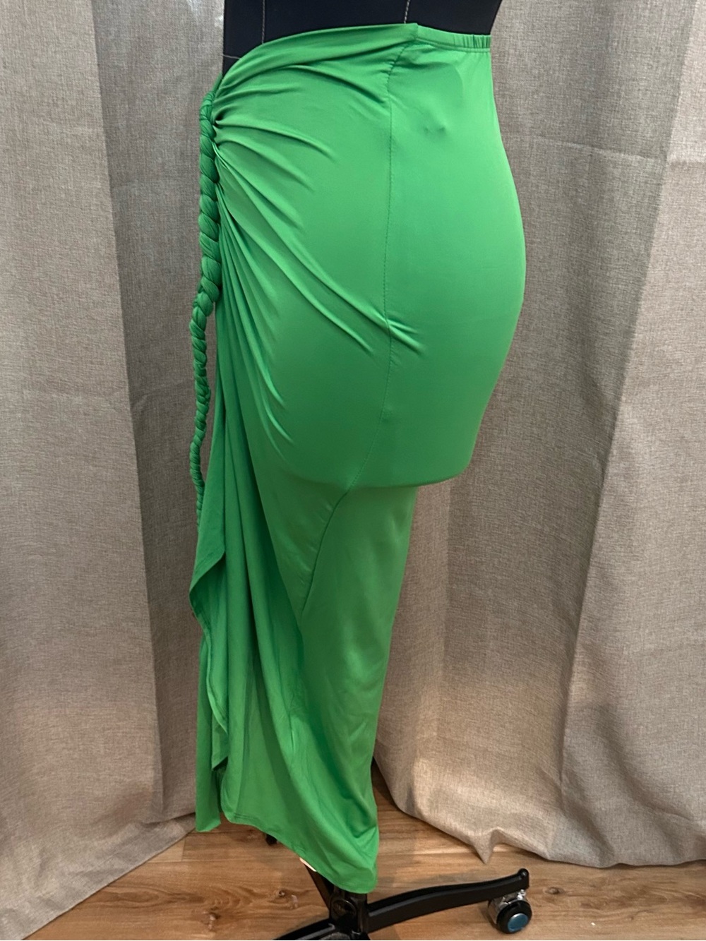 Green Braided Detail Maxi Skirt NWT - Picture 4 of 8